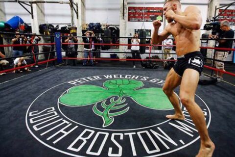 Conor McGregor at Peter Welch’s Gym