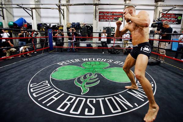 Conor McGregor at Peter Welch’s Gym